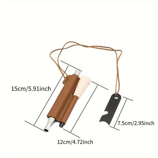 Fire Starter Rod Set with Scraper, Sheath and Telescopic Steel Bellows, 3 Styles