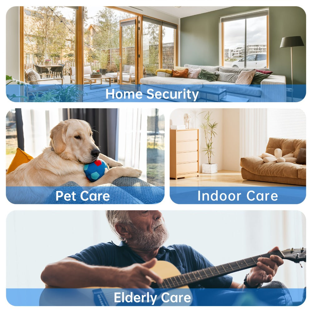 4MP Indoor Security Camera 360° Rotatable with Human Tracking, Motion Detection, Dual-Channel WiFi 2.4G & 5G, Color Night Vision, Two-Way Audio & App Control – Home Surveillance Camera