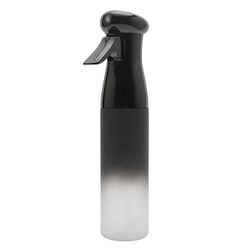 Fine Mist Spray Bottle 300ml 10oz Refillable Fragrance-Free Plastic Sprayer for Hair Styling Salon Barber Gardening Plant Watering Cleaning Gradient Black Pink Purple