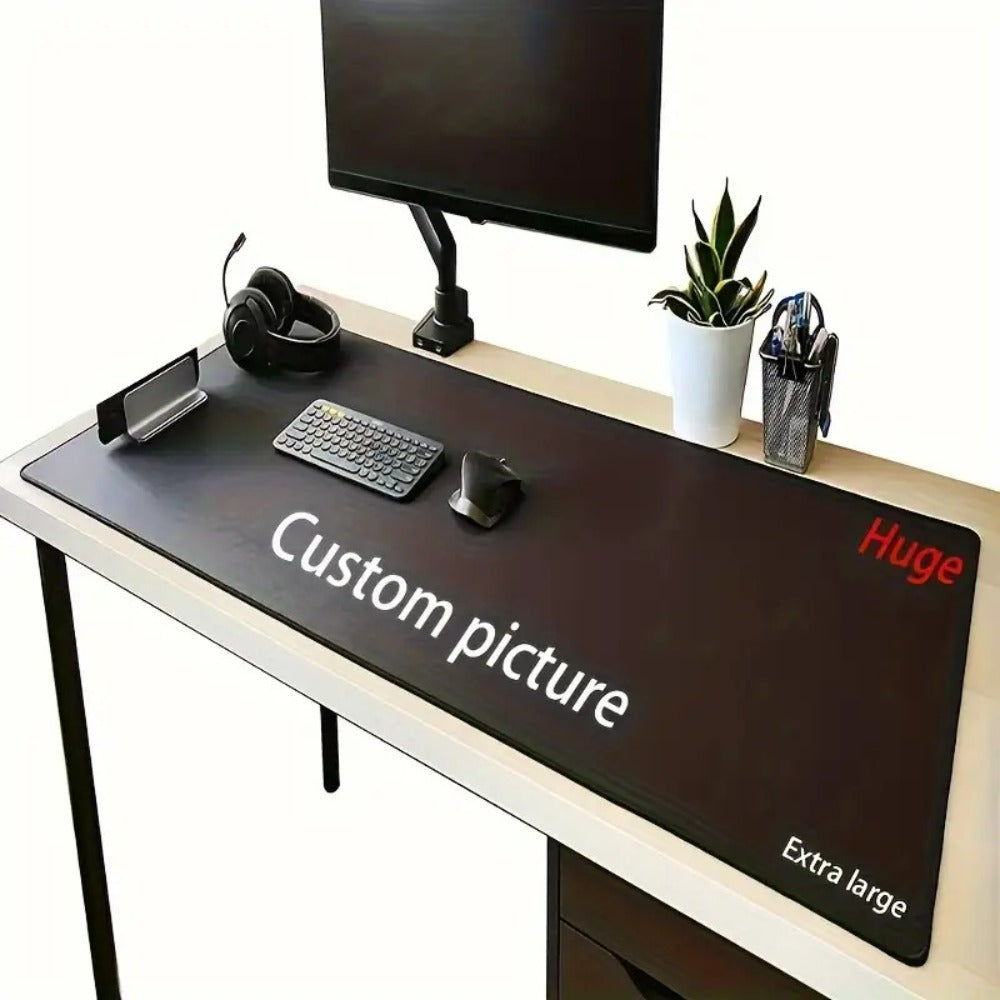 Custom Photo Mouse Pad Large Personalized Desk Mat Print Your Own Image or Text Non-Slip Base Extended Size for Office Gaming Home Unique Gift for Gamers Professionals