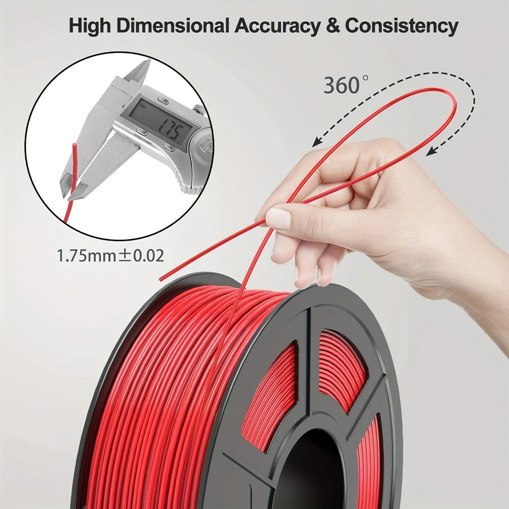 Strong PETG Filament 1.75mm 1kg – High-Speed High-Precision Tough Waterproof Heat-Resistant 3D Printing Filament 2.2lb Full Spool | Neat Winding FDM Compatible | Creality Bambu Prusa Anycubic