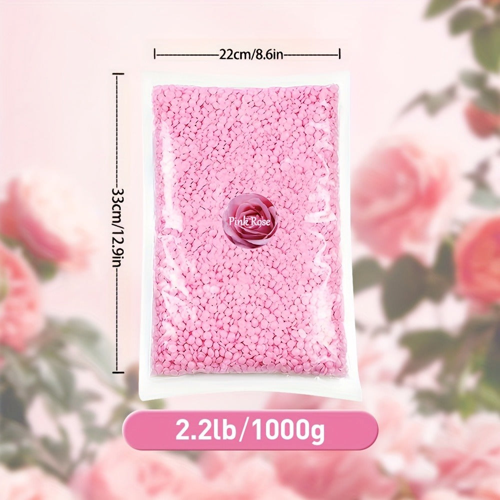 Brazilian Wax Beads 6 Colors 1000g Hard Wax Beads for Hair Removal No Strip Full Body Bikini Face Legs Underarms At-Home Waxing Kit for Women Men 2.2lb Bulk Depilatory Wax Bead Set