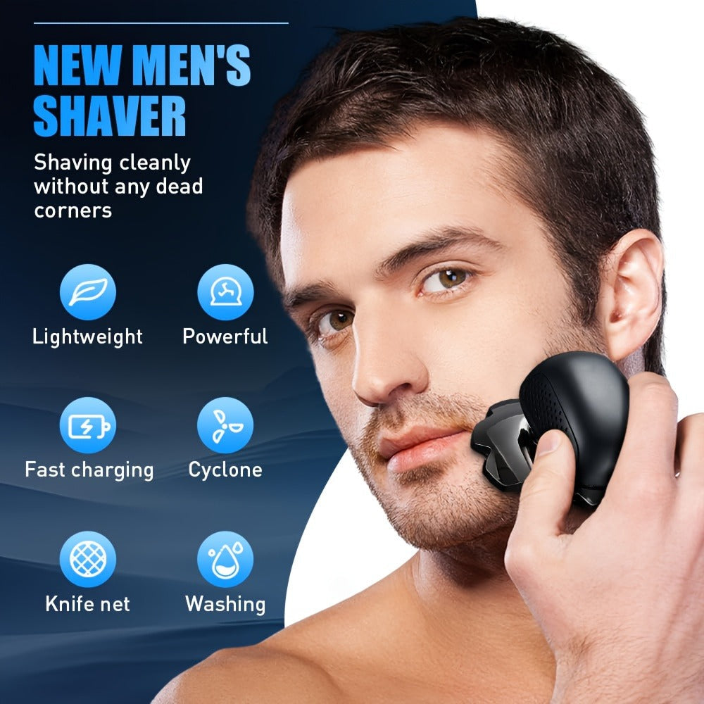 Bald Head Shaver for Men 5-in-1 Electric Razor Wet Dry with 7D 9D Floating Head Detachable Magnetic Blades Cordless Rechargeable Grooming Kit Gift for Dad Father