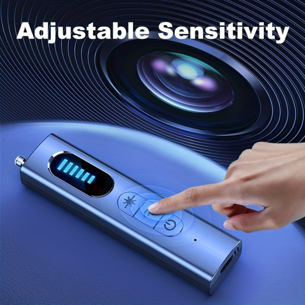 Hidden Camera Detector & Anti-Spy Bug Detector – Portable RF Signal Scanner Finds Wireless Wired GPS Pinhole Infrared Night Vision Cameras, Hotel Travel Privacy Security Device