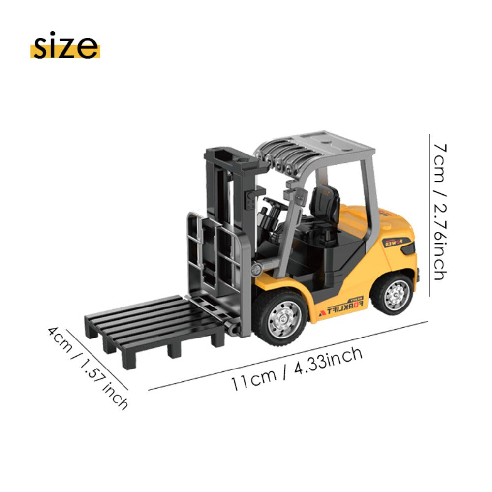 Remote Control Excavator, Loader & Dump Truck, 2.4GHz Alloy RC Construction Toy with Light & Sound