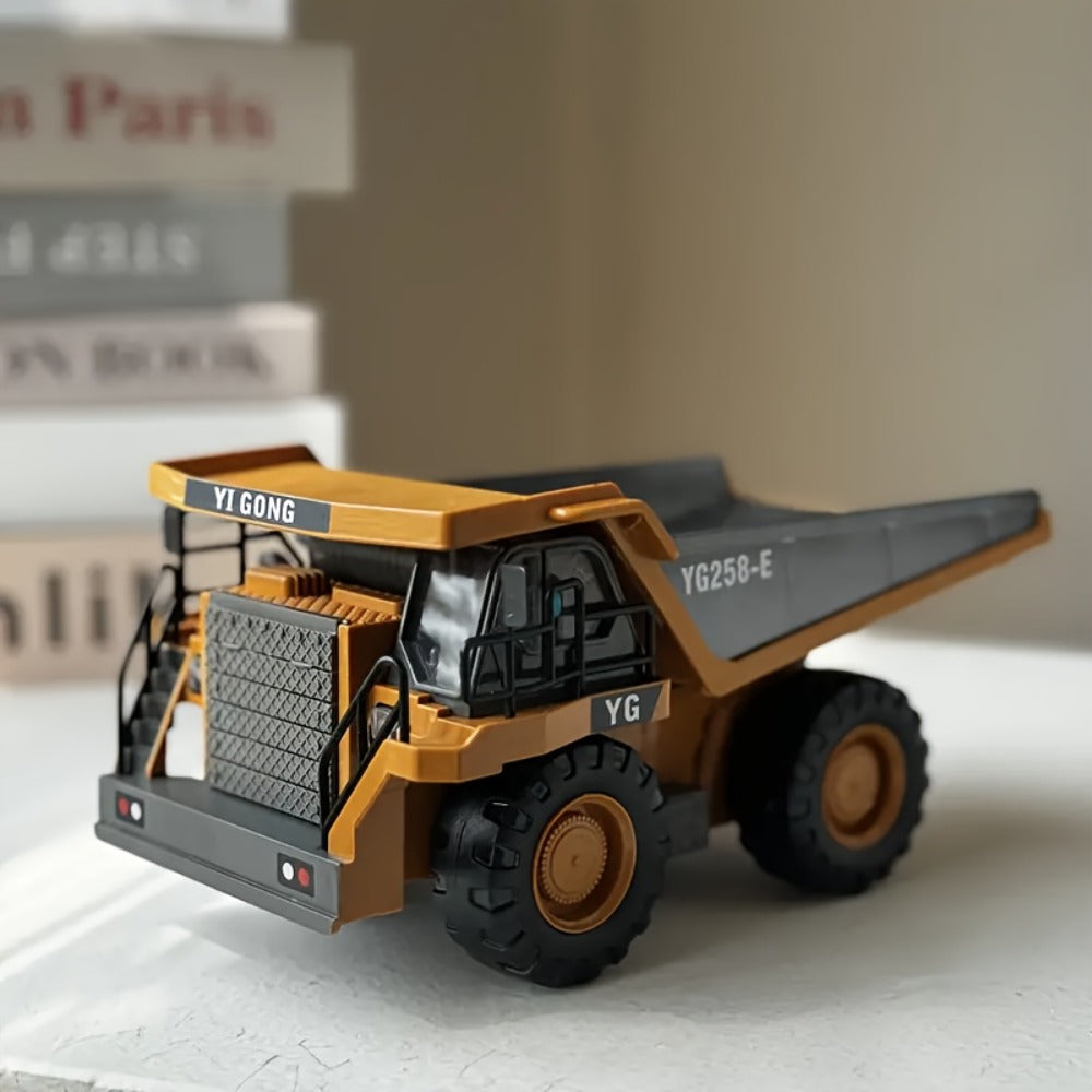 RC Construction Truck – 1:24 Scale Alloy Remote Control Bulldozer, Dump Truck & Excavator Toy