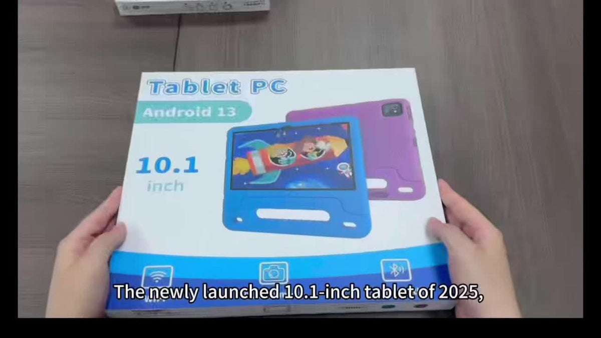 10.1 Inch Android 13 Tablet 2025 – 2GB RAM 64GB ROM 1TB Expandable, GPS, WiFi, 6000mAh Battery, Quad-Core, IPS HD Screen, Dual Camera, Parental Control, Education & Streaming Blue Rose Red