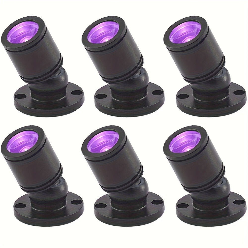LED UV Blacklight USB Powered Mini Spotlight – Glow Party, Tapestry & UV Reactive Decoration with On/Off Switch