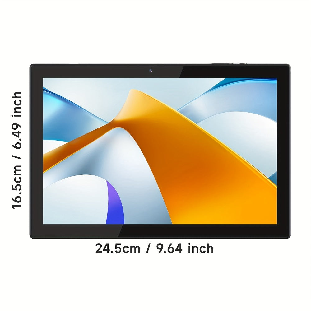 PEICHENG Android 15 Tablet 10 Inch, 17GB RAM (6GB+11GB) 128GB ROM 1TB Expand, WiFi 6 Dual Band, IPS Touch Screen, Quad Core, Stylus Pen Included, Tablet PC for Study Gaming Streaming