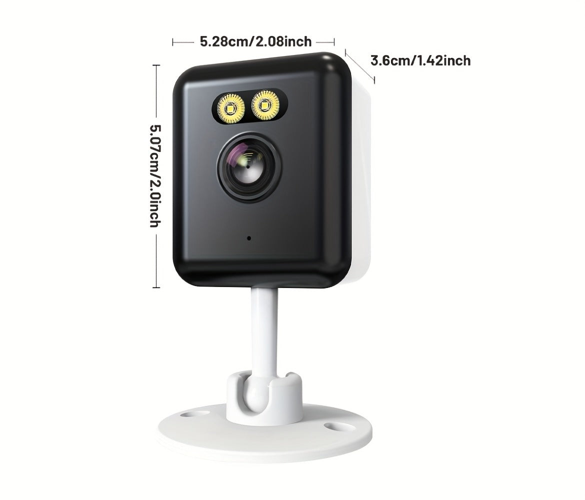 AI-Powered 3MP Indoor Security Camera 2-Pack, Humanoid Detection, Alexa Compatible, Full-Color Night Vision, Two-Way Audio, Smart Motion Alerts, 2.4G WiFi – Home Baby Pet Video Monitoring