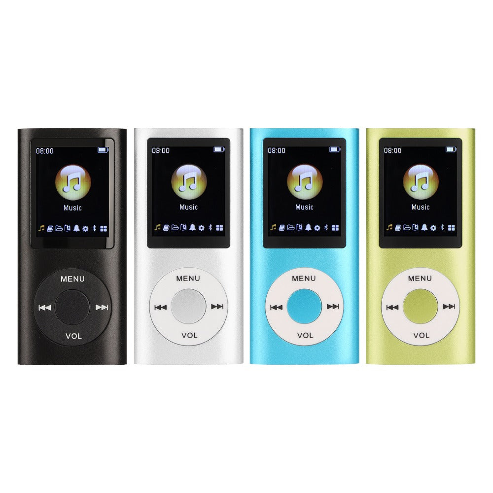 MP3 Player 8-Hour Battery 64GB Lossless FLAC, Slim 1.8 Inch LCD Aluminum Alloy Portable Music Player, Supports MP3 WMA FLAC APE, Playlist Shuffle Sleep Mode, TF Micro SD Card, Earphone & Cable Included