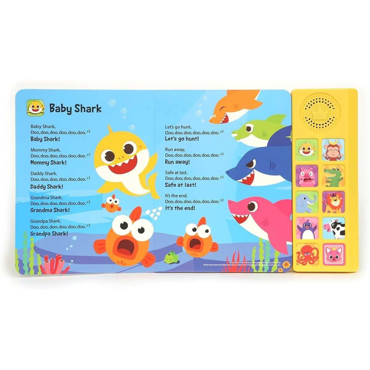Baby Shark Sound Book for Toddlers — Pinkfong 10-Button Interactive Animal Songs Sing-Along Nursery Rhymes Learning Book Kids Ages 1-3, Birthday Baby Shower Christmas Gift