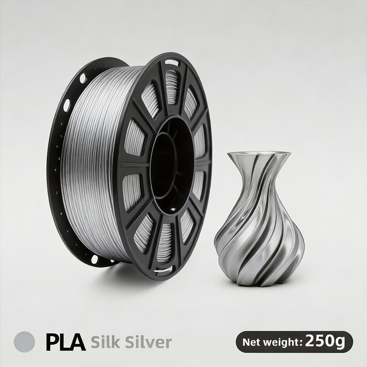 Gradient Rainbow PLA Filament 1.75mm 32 Colors – Shiny Multicolor Fast Color-Changing 250g Spool for FDM 3D Printers | Compatible with Creality Ender 3 Bambu Lab Prusa Anycubic | 3D Printing Filament