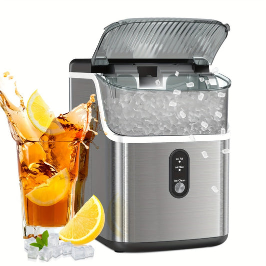 Countertop Ice Maker, Nugget or Bullet Models with Self-Cleaning, Basket and Scoop