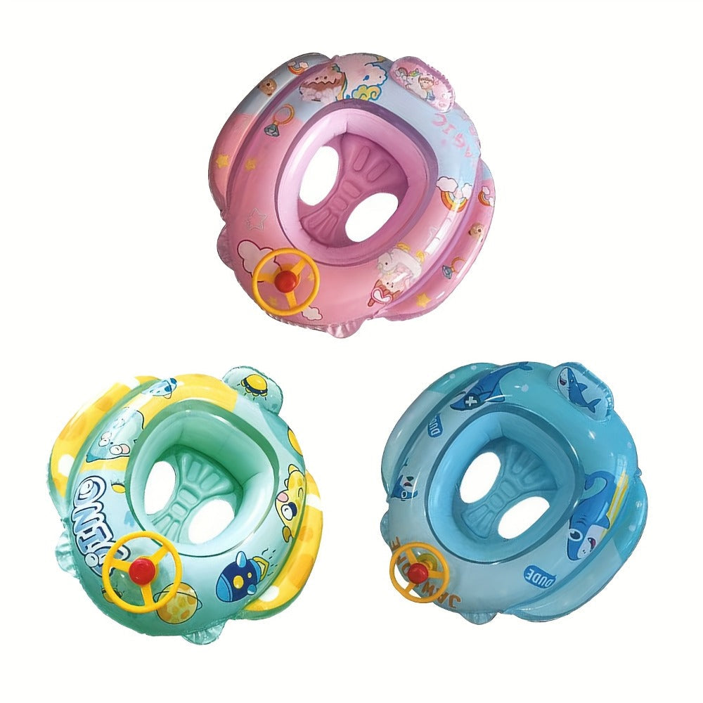 Cartoon Animal Novelty Inflatable Pool Float, Blue, Green or Pink