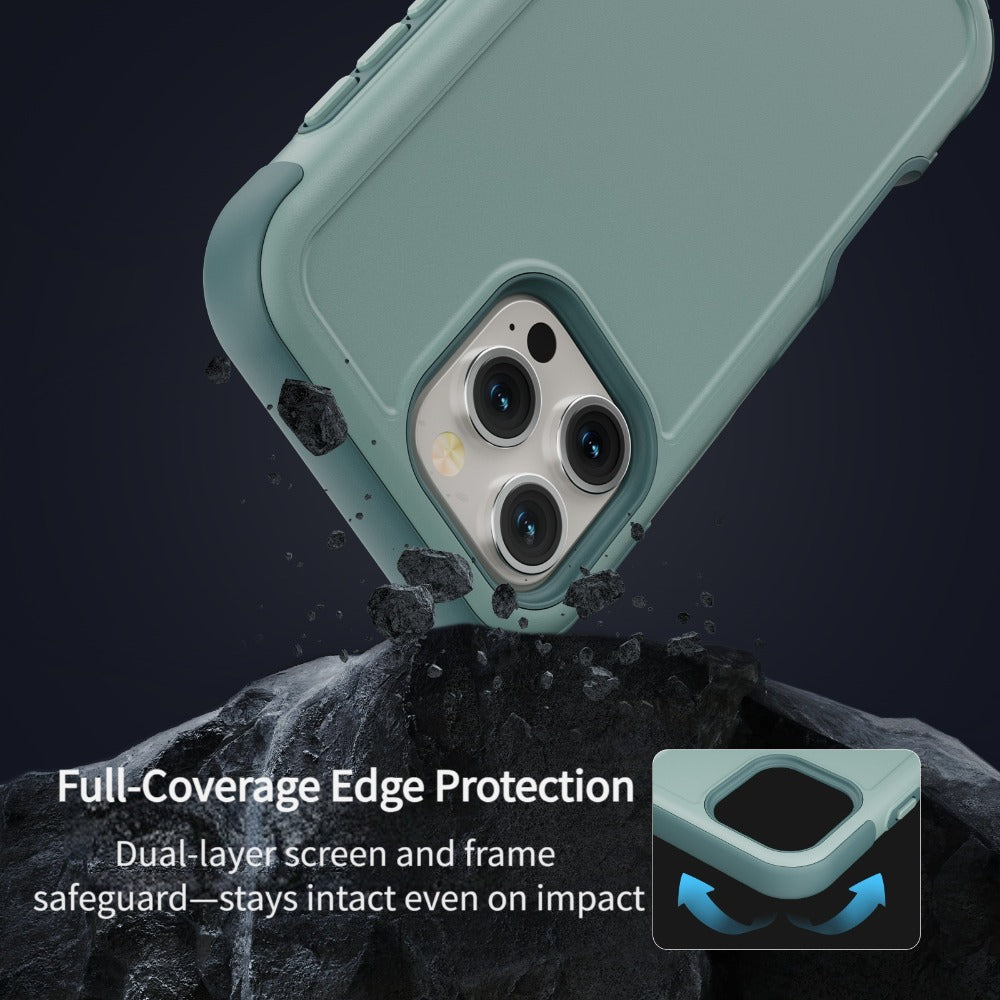 3-Layer Warrior Armor iPhone Case Full Body Shockproof Drop Protection Soft Lining Built-In Dust Plug for iPhone 17 Pro Max 17 Pro 17 Plus 17 16 Pro Max 16 Pro 16 Plus 16 15 Pro Max 15 Pro 15 Plus 15 14 Pro Max 14 Pro 14 Plus 14