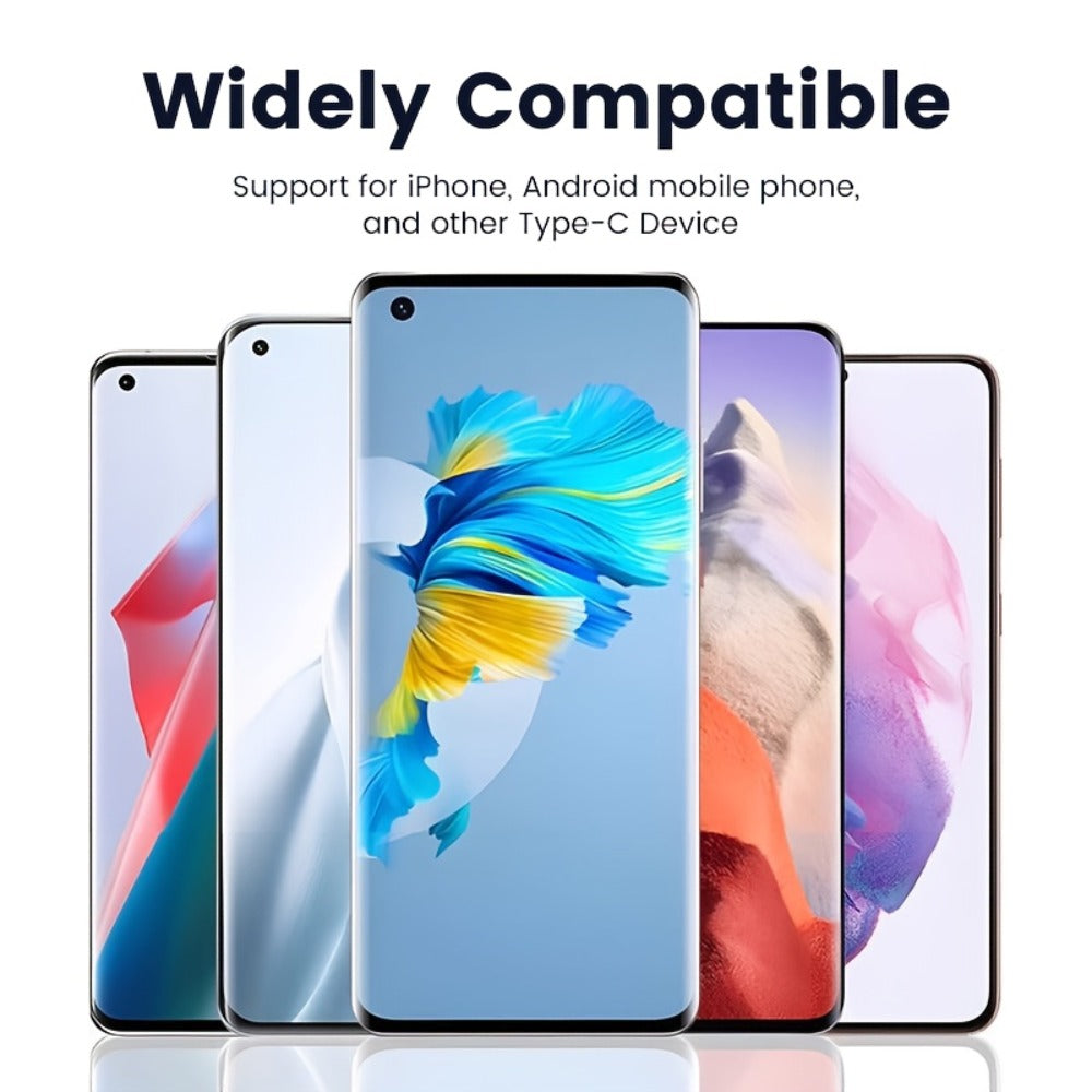 Right Angle 90 Degree USB-C to USB-C Cable 100W PD Fast Charging – Elbow Type-C Charger Cord Oxygen-Free Copper for iPhone 16 15 Samsung Galaxy MacBook Android Laptop | Data Sync Right Angle Charger