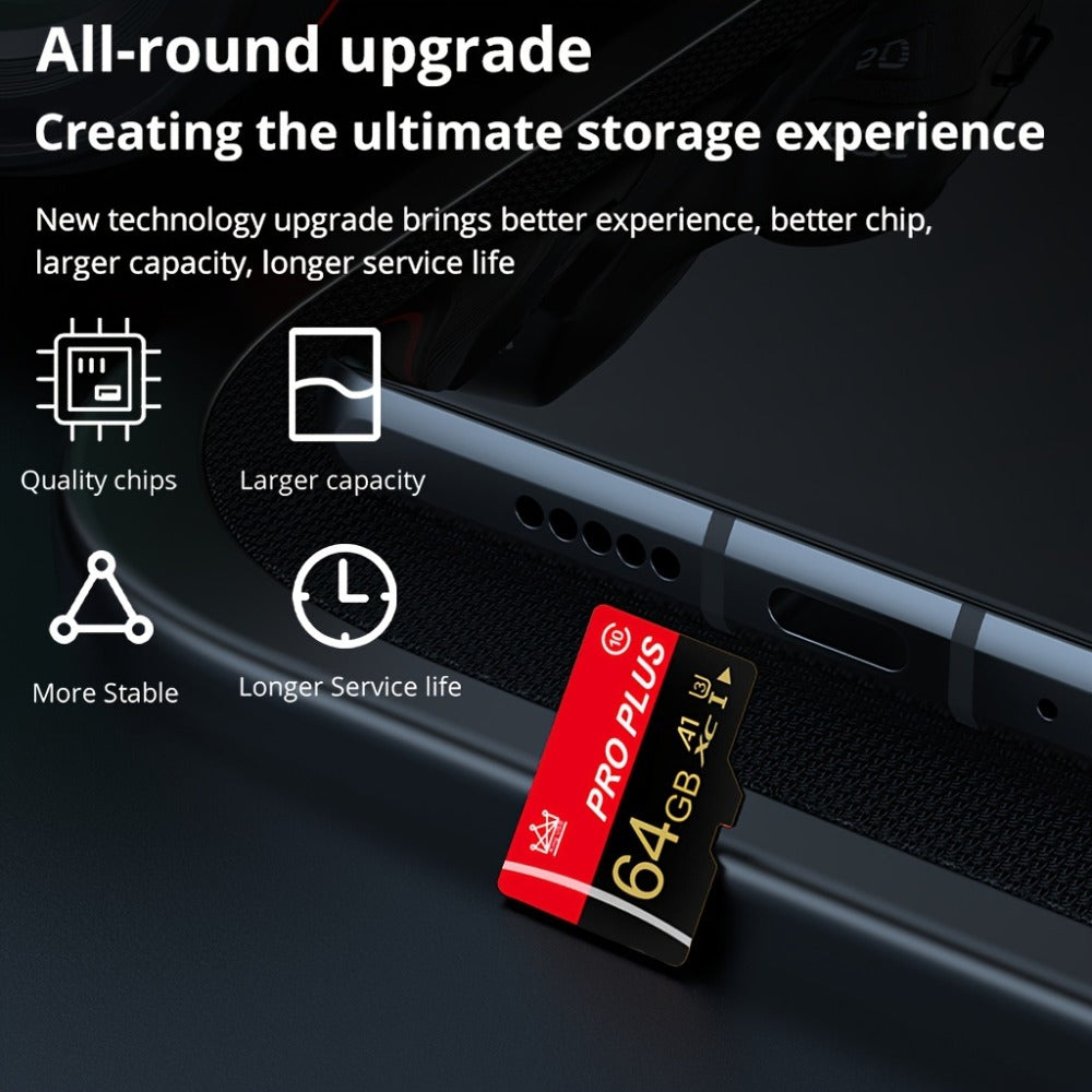 3-Pack Micro SD Card with Adapter 64MB 128MB 256MB 512MB – Class 10 U3 A1 TF Flash Memory Cards for Camera, Phone, Tablet, Car Audio, Game Console, Dashcam & Security Camera