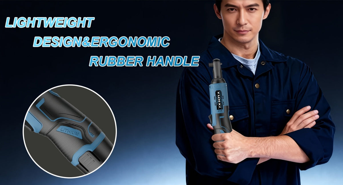 12V Brushless Electric Ratchet Wrench Set with Battery & Quick Charger – Wireless Car Repair Tool Kit for Home & Auto, Holiday Gift for Men