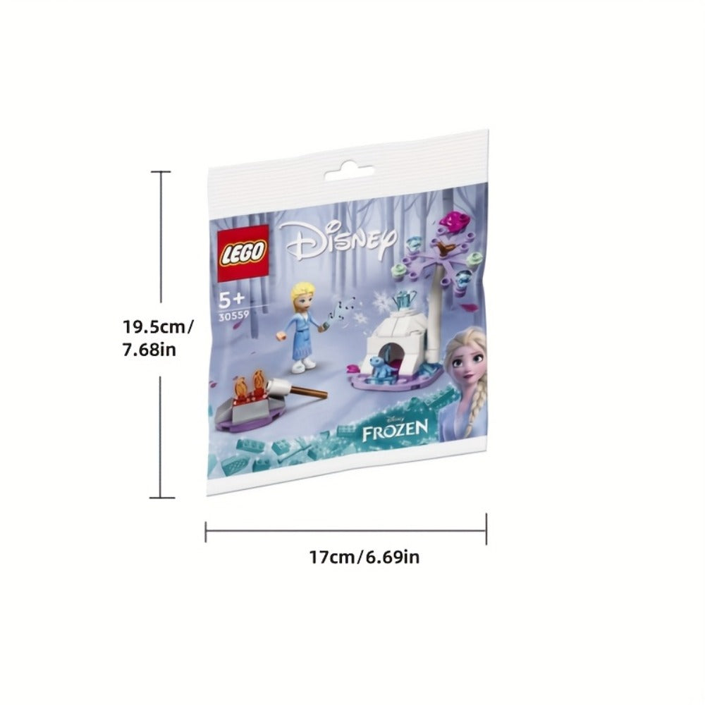 Elsa & Bruni Forest Camp Building Set 30559, Mini Brick Kit