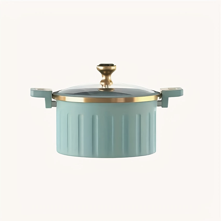 Cast Iron Enamel Dutch Oven 2.64 Gallon with Lock Cover – Non-Stick Heavy-Duty Saucepan Leak-Proof Cooker | Strong Legs Round Handle | Elegant Blue & White Enameled Cast Iron Pot for Home Kitchen