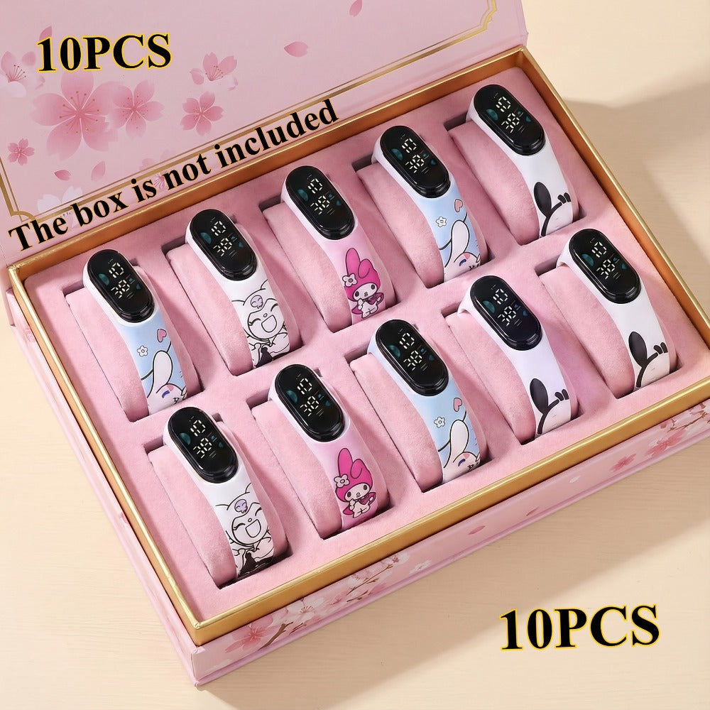 Kids Character Watch Set, 10 Pieces with Four Listed Character Designs