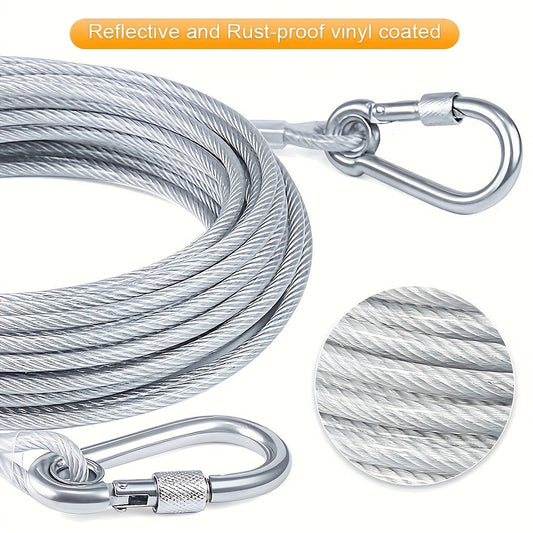 Clothesline in Stainless Steel for Indoor and Outdoor Use, 9 m or 15 m