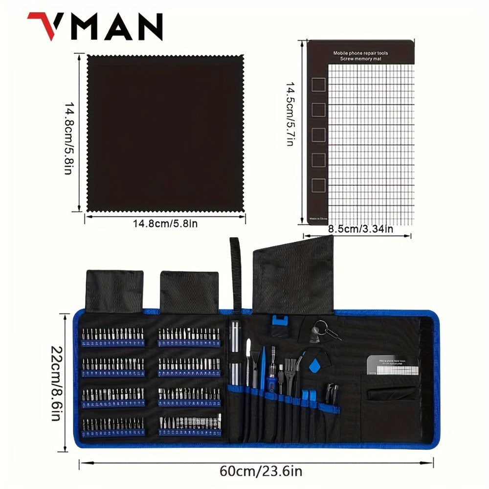 142-in-1 Electric Precision Screwdriver Tool Kit, Rechargeable Cordless Electric Screwdriver with 120 Bits & 22 Repair Tools, for iPhone MacBook PC Tablet PS4 Xbox Nintendo DIY Electronics Repair