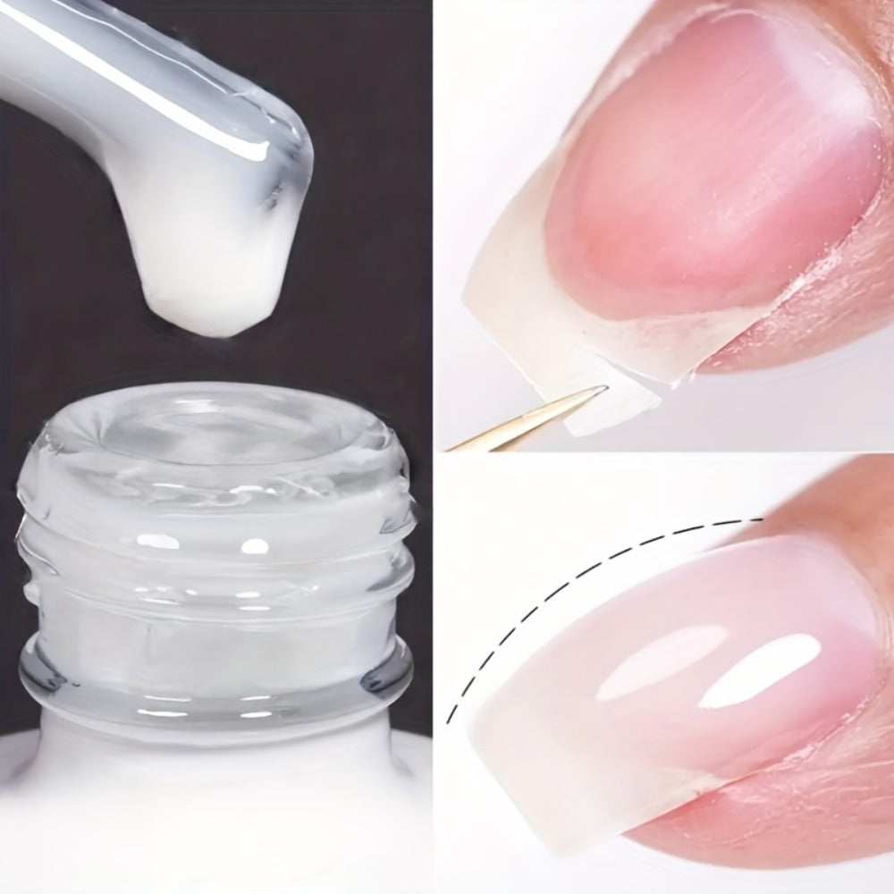 Vitamin E Nail Strengthener Oil 2 Pack 4-in-1 Keratin Protein Hardener for Weak Splitting Brittle Nails Alcohol-Free Fast Dry Daily Nail Care Treatment Manicure Prep Set 2x15ml
