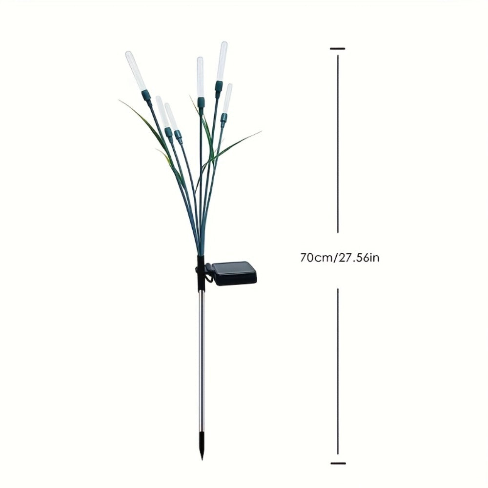 Solar Bubble Pathway Lights Outdoor 4 Pack – IP44 Waterproof Acrylic Reed Stake Lights Auto On/Off Dusk to Dawn | Warm White Solar Powered LED for Garden, Yard, Driveway, Walkway & Patio Decor