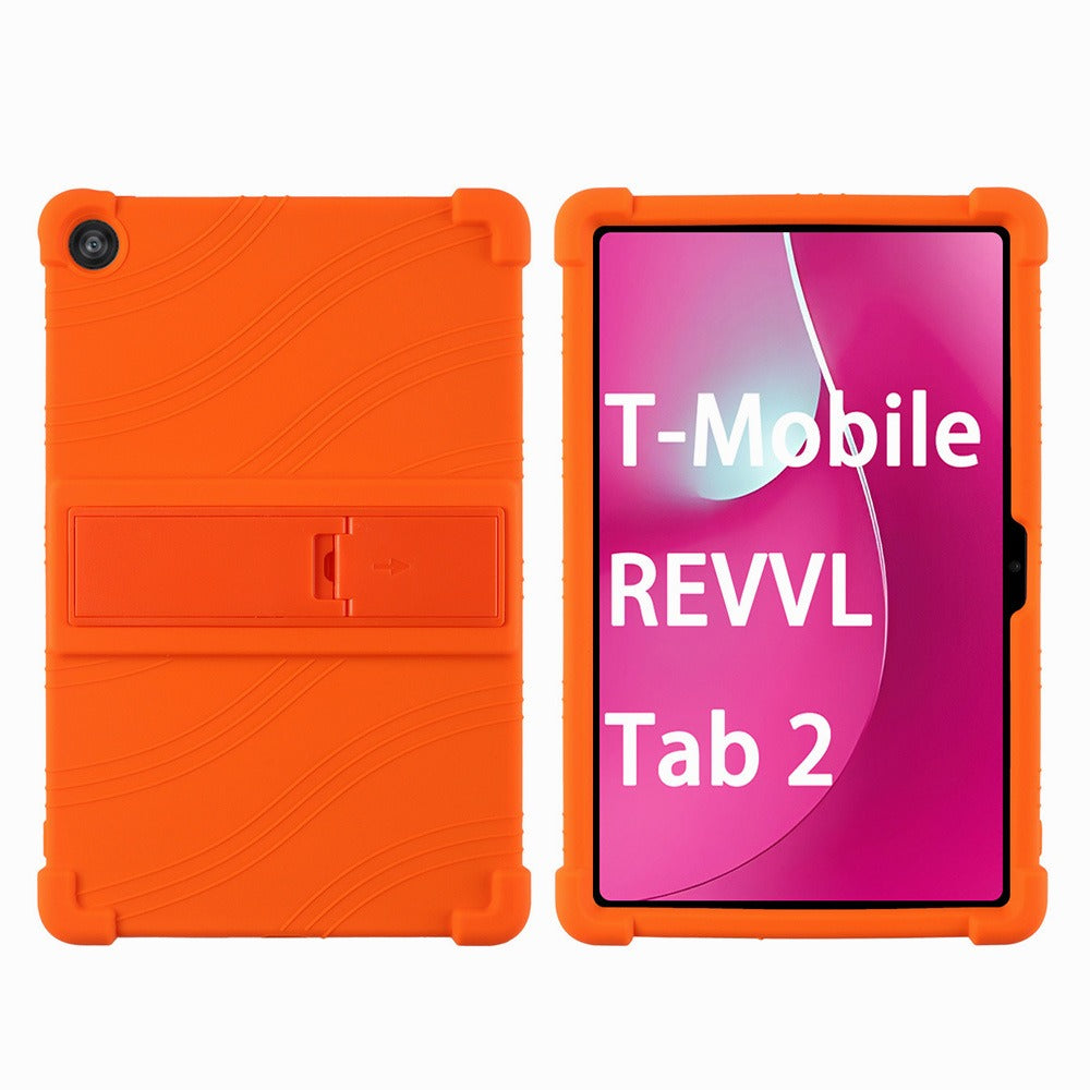 T-Mobile Revvl Tab 2 Case 10.1 Inch Shockproof Soft Silicone Protective Cover Slim Flexible TPU Shell Full Body Protection Anti-Scratch for Revvl Tab 2 Black Blue Rose Red