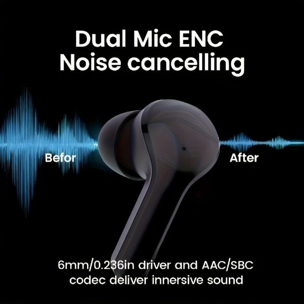 3-Pack TWS Wireless Earbuds Set Bluetooth 5.4 Noise Canceling Microphone LED Display Touch Control Gift for Women Music Lovers Compatible iOS Android iPhone