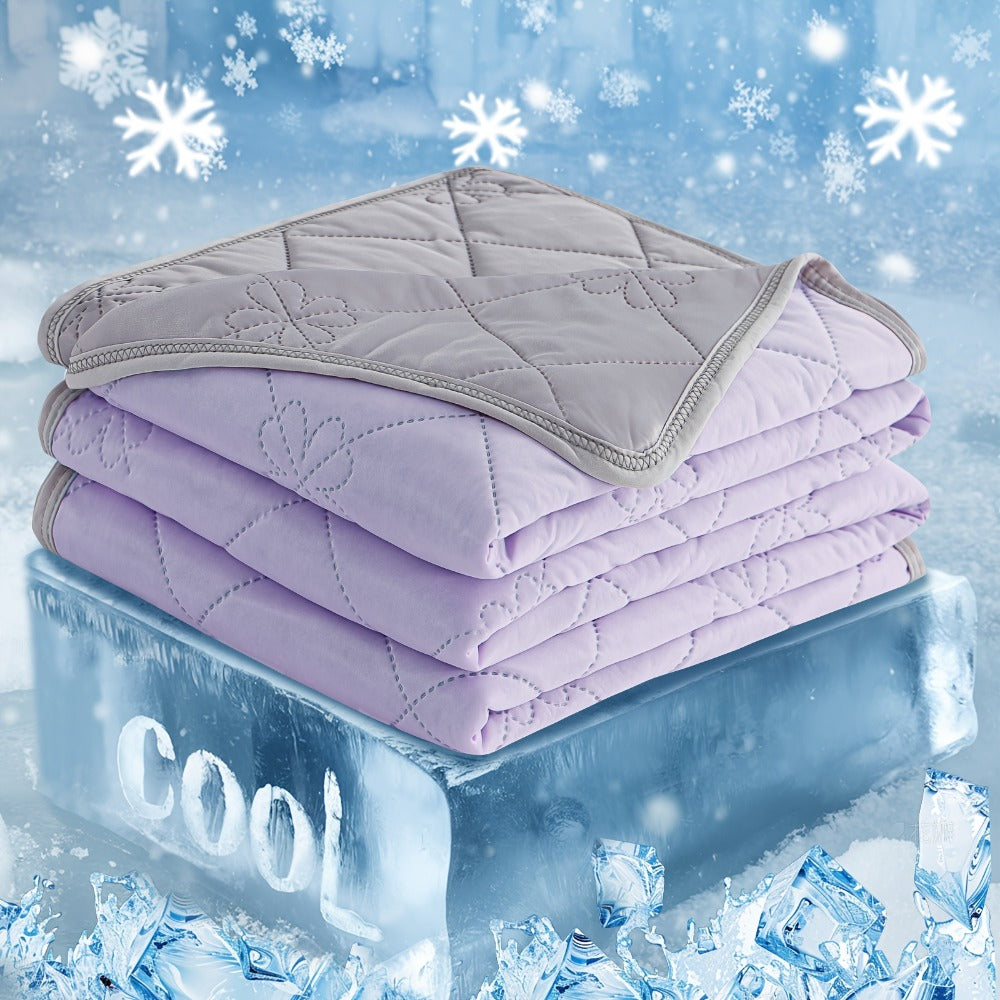 Ultrasonic Embossed Cooling Blanket – 100% Polyester Summer Throw, Breathable Lightweight for Hot Sleepers, Machine Washable, 6 Colors