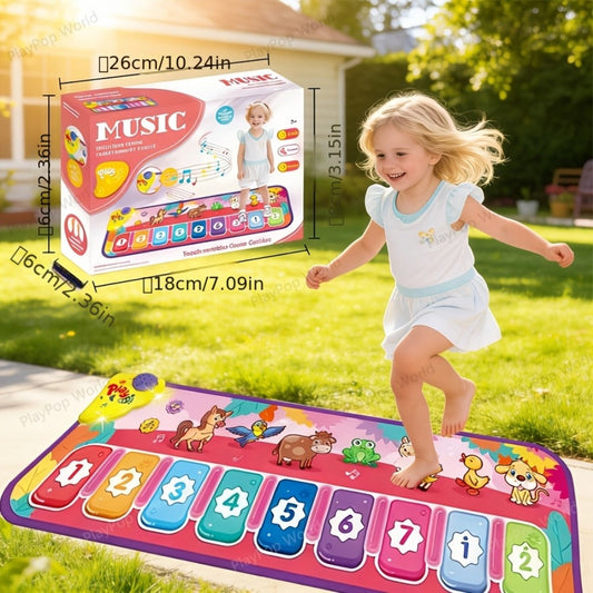 Farm Animal Kids Piano Mat with Musical Keys and Interactive Sounds
