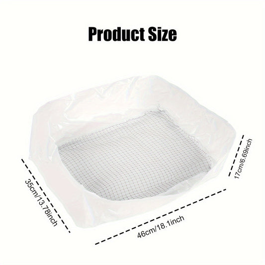 Cat Litter Sifting Bags, 10-Pack Reusable Washable Mesh, 18.5 x 14.1 x 6.7 in
