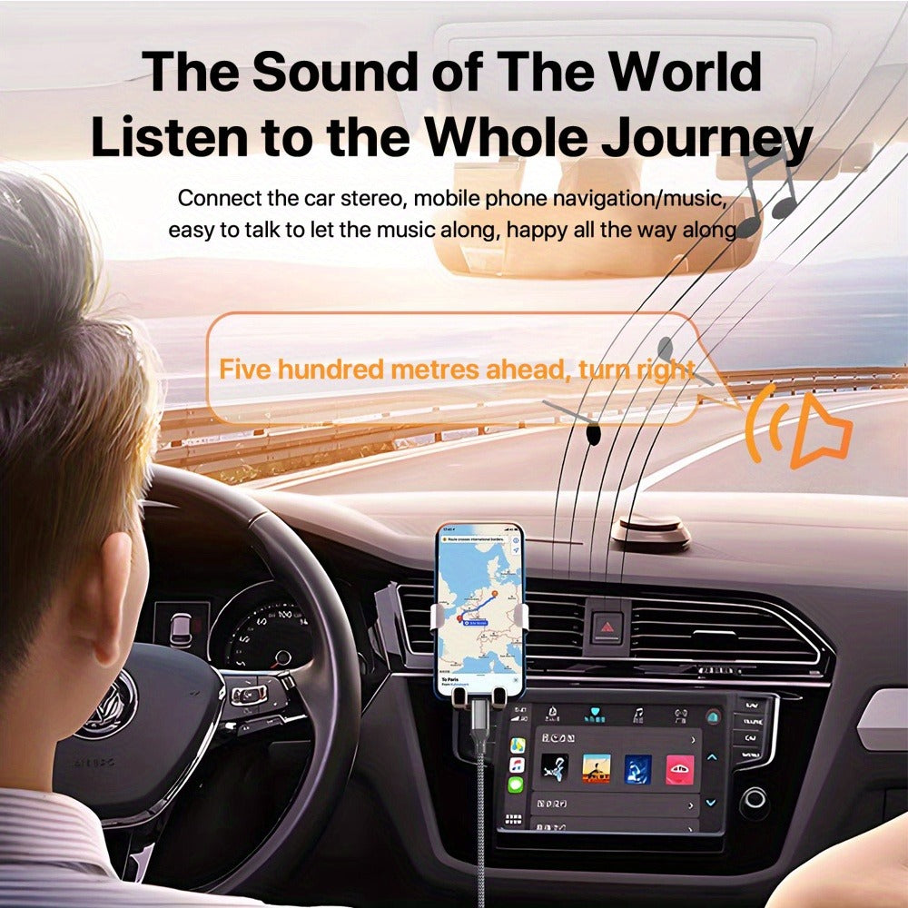 USB C to 3.5mm Audio Adapter with DAC Chip | SUNKANDI TRRS Headphone Jack Converter for iPhone 15 16 Galaxy S24 S23 iPad MacBook & All USB-C Devices – Hi-Fi Car Stereo Cord