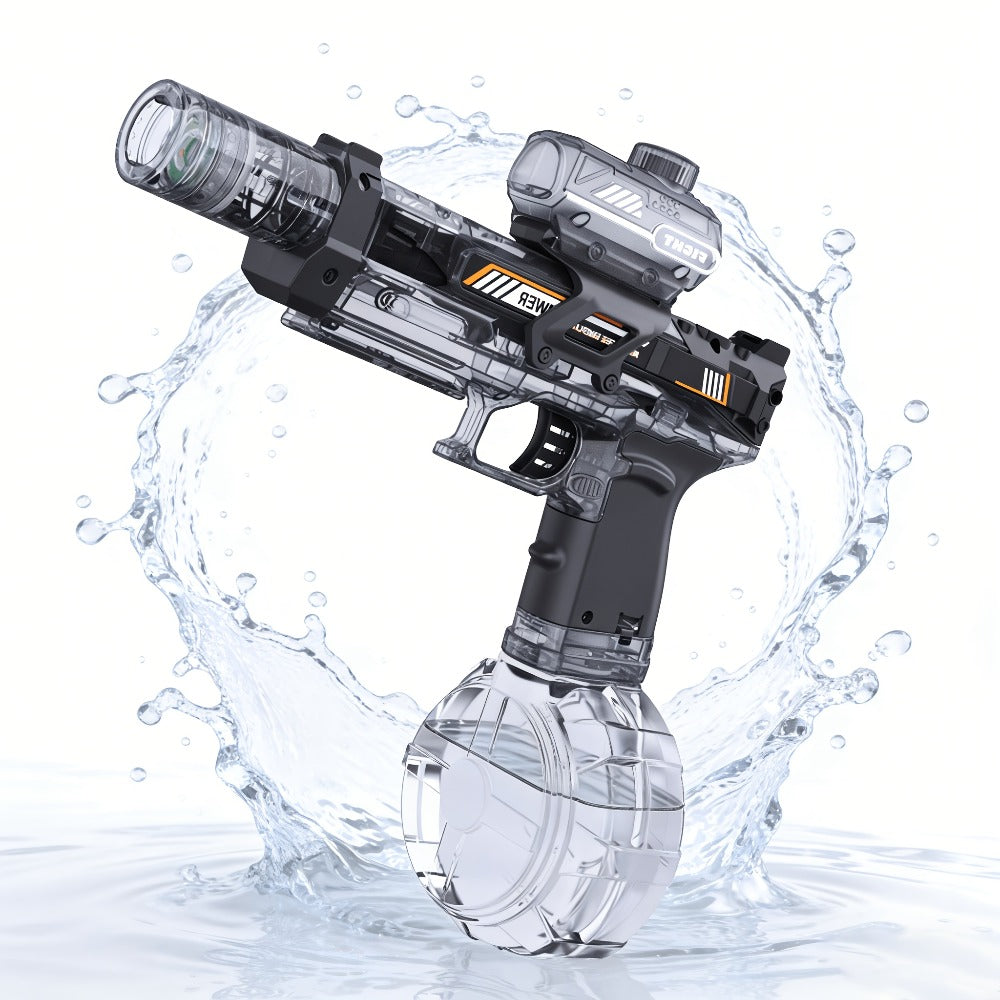 Kids Electric Water Gun with Sound Effects for Ages 3-6 – Automatic High Capacity Squirt Blaster Long Range, Toddler Summer Outdoor Pool Beach Backyard Party Toy, Birthday Gift for Boys Girls, 2-Pack Option