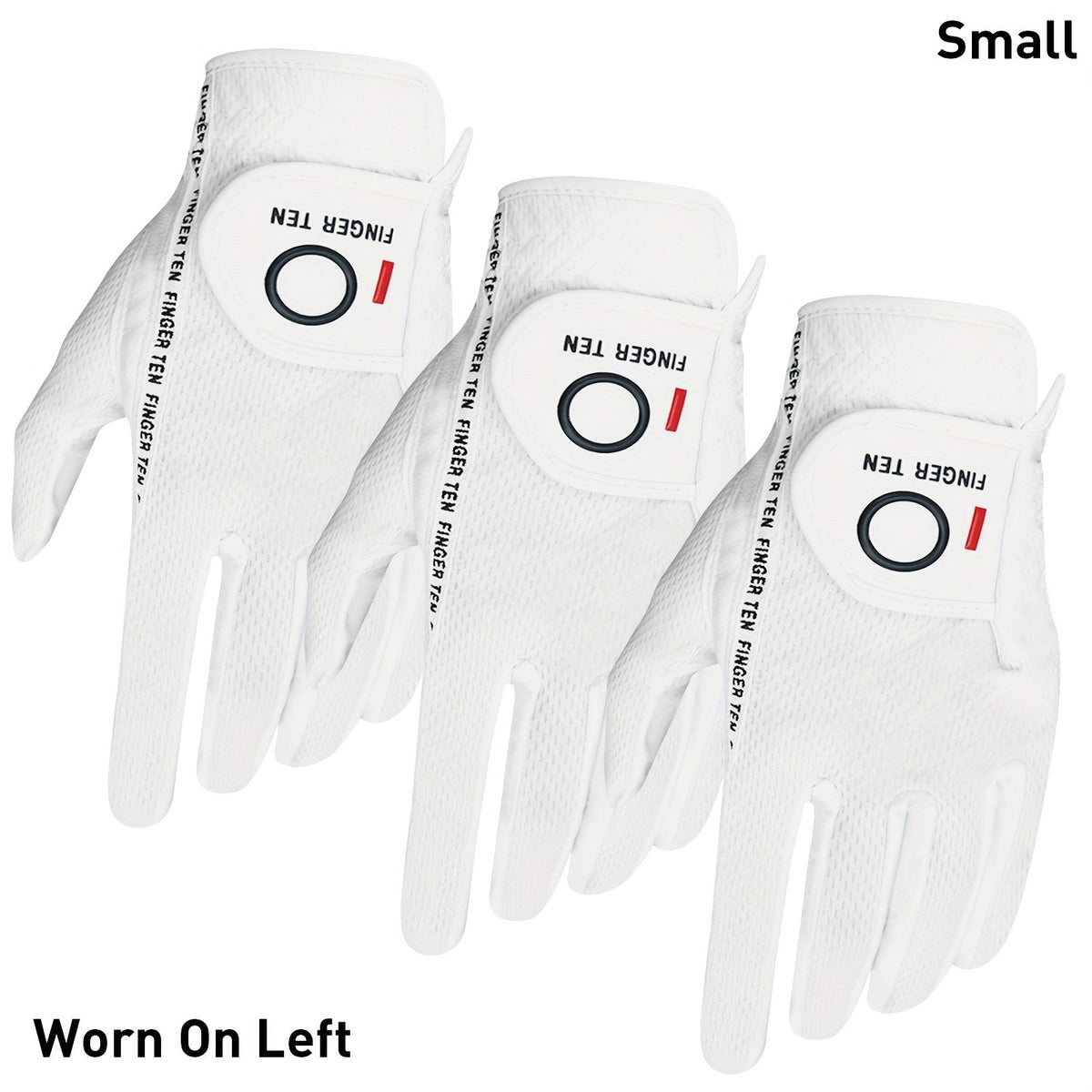 Wet Weather Golf Gloves Rain Grip 3-Pack for Men | Breathable Water-Resistant Golf Gloves for Left & Right Hand – Durable Comfortable Fit in Hot & Wet Conditions (Black, Gray, White | S–3XL)