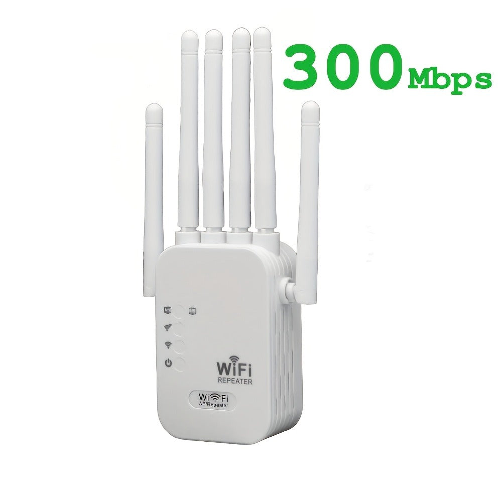 WiFi 6 Mesh Extender 1400Mbps 6-Antenna Dual Band - 2.4GHz & 5GHz Whole Home Coverage, One-Button WPS Setup, Seamless Roaming, Works with Smartphones Tablets Laptops Smart TV Gaming Console