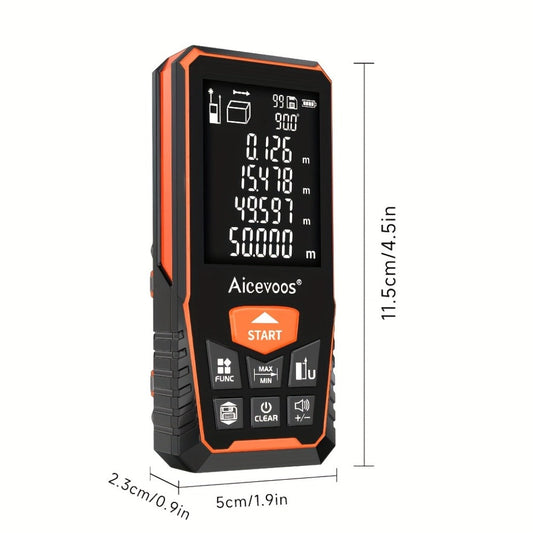 Laser Distance Meter with AAA Battery Power, 50 m, 70 m, 100 m and 120 m Options