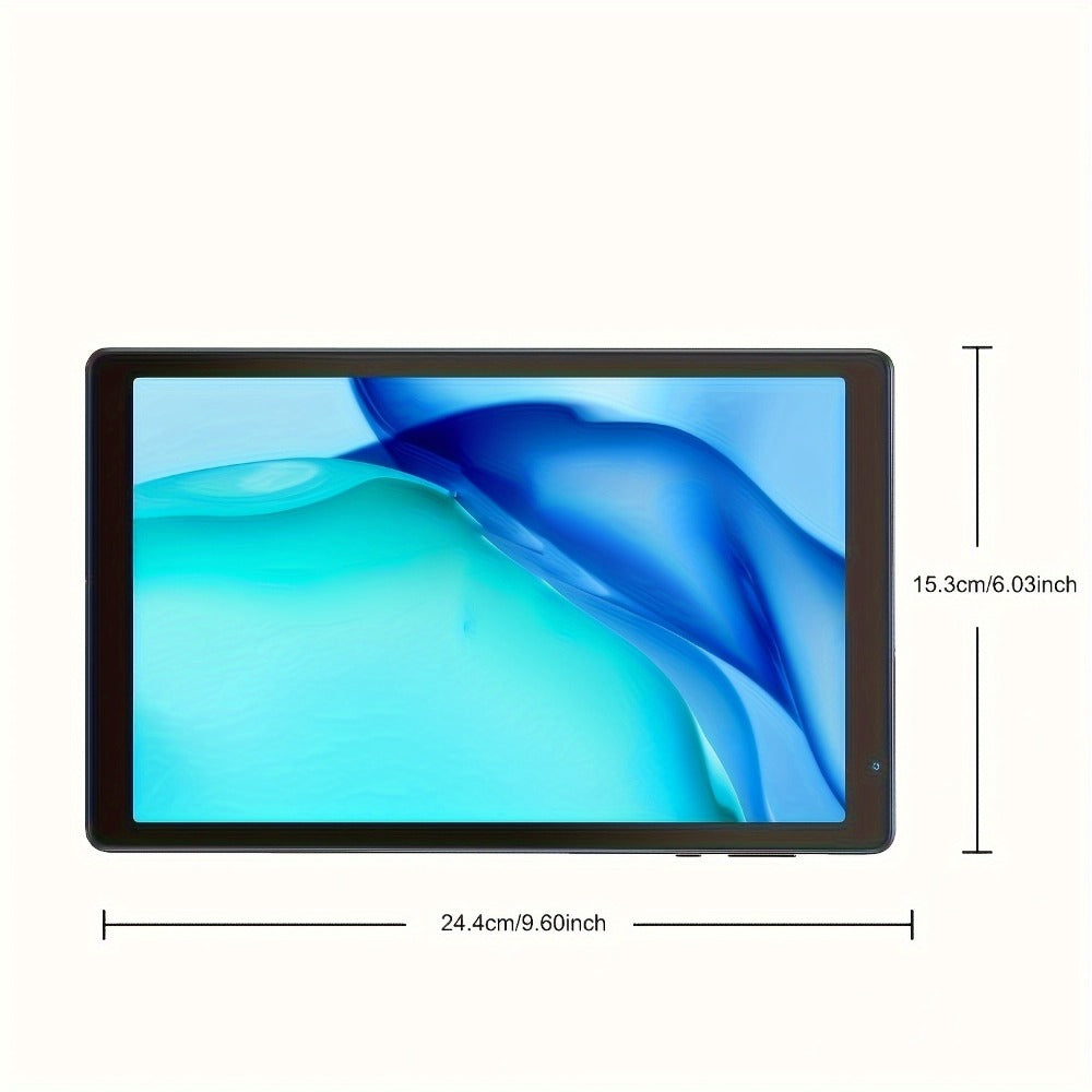 Android 14 Tablet 10 Inch 6000mAh Battery 4GB RAM 32GB ROM Quad-Core HD IPS Screen WiFi Google Play Front Rear Camera Blue Pink Gray Purple with Protective Case