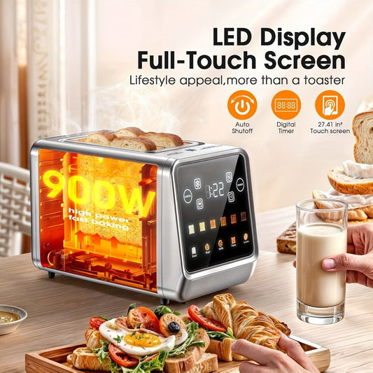 2-Slice Digital Toaster with Touch Screen, Memory Function and 6 Shade Settings