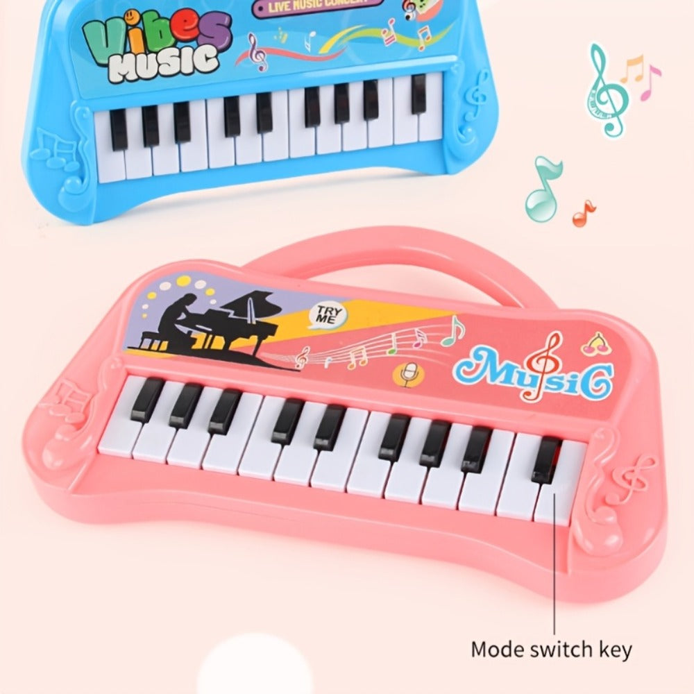 Kids Mini Piano Keyboard with 13 Keys, Electronic Music Toy in Four Colors