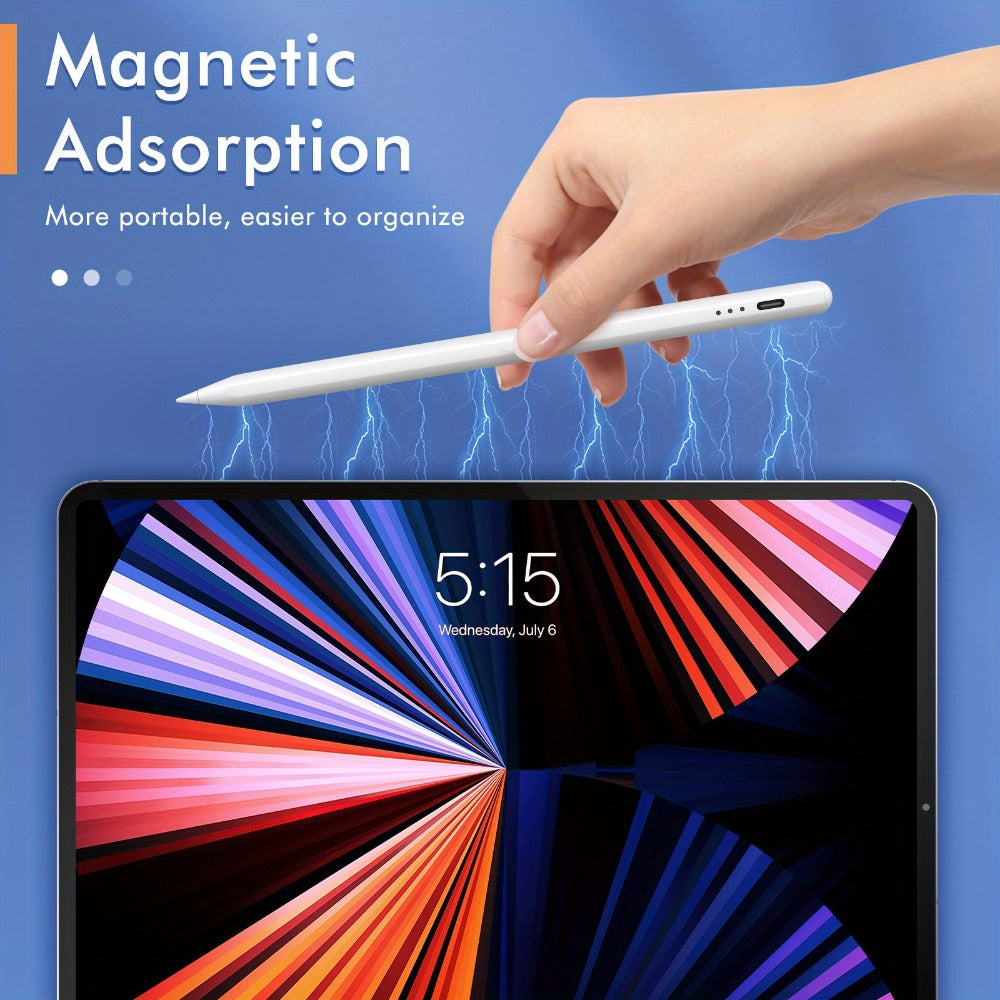 iPad Pencil 2nd Generation Magnetic Wireless Charging – Compatible with iPad Pro 11"/12.9", Air 3/4/5, Mini 5/6, iPad 6-10 (2018–2023), Includes 11 Replacement Tips – Student Gift