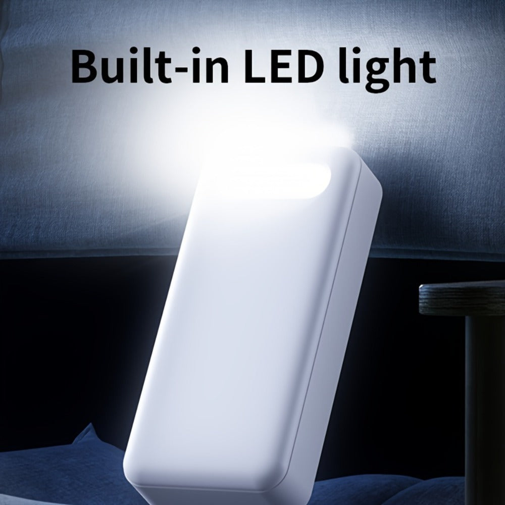 60000mAh Power Bank 22.5W Fast Charging with Built-in Light LED Power Display Removable Emergency Battery Pack for Android iPhone Phones Tablets Outdoor Travel Camping