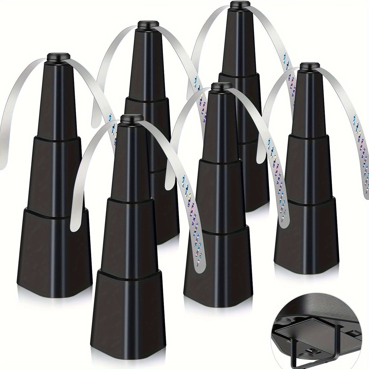 Fly Fans for Tables 6 Pack Fly Repellent Fan Holographic Blade Keep Flies Away from Food for Outdoor BBQ Picnic Party Home Dining Table Portable Battery Operated Soft Blade Safe Indoor Outdoor
