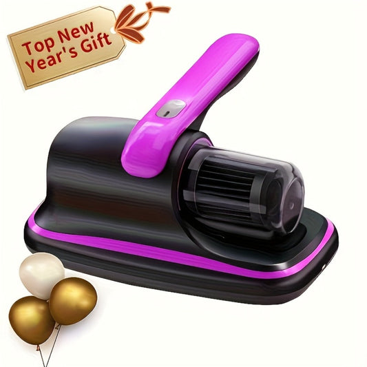 Handheld Mattress Vacuum Cleaner with Washable Filter for Beds & Sofas, Purple-X