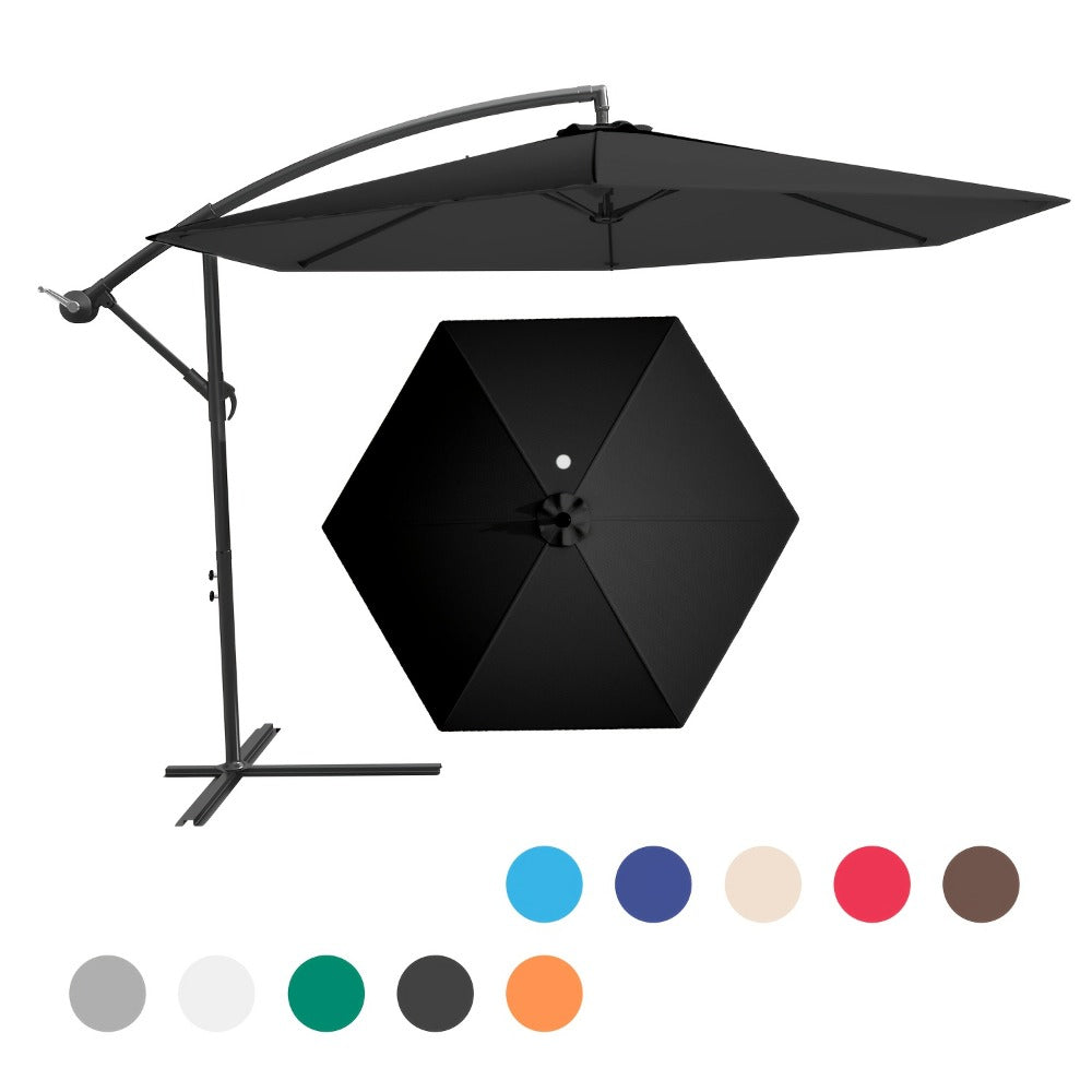 10-Foot Heavy-Duty Cantilever Patio Umbrella with Tilt Adjustment detail image - detail view 9