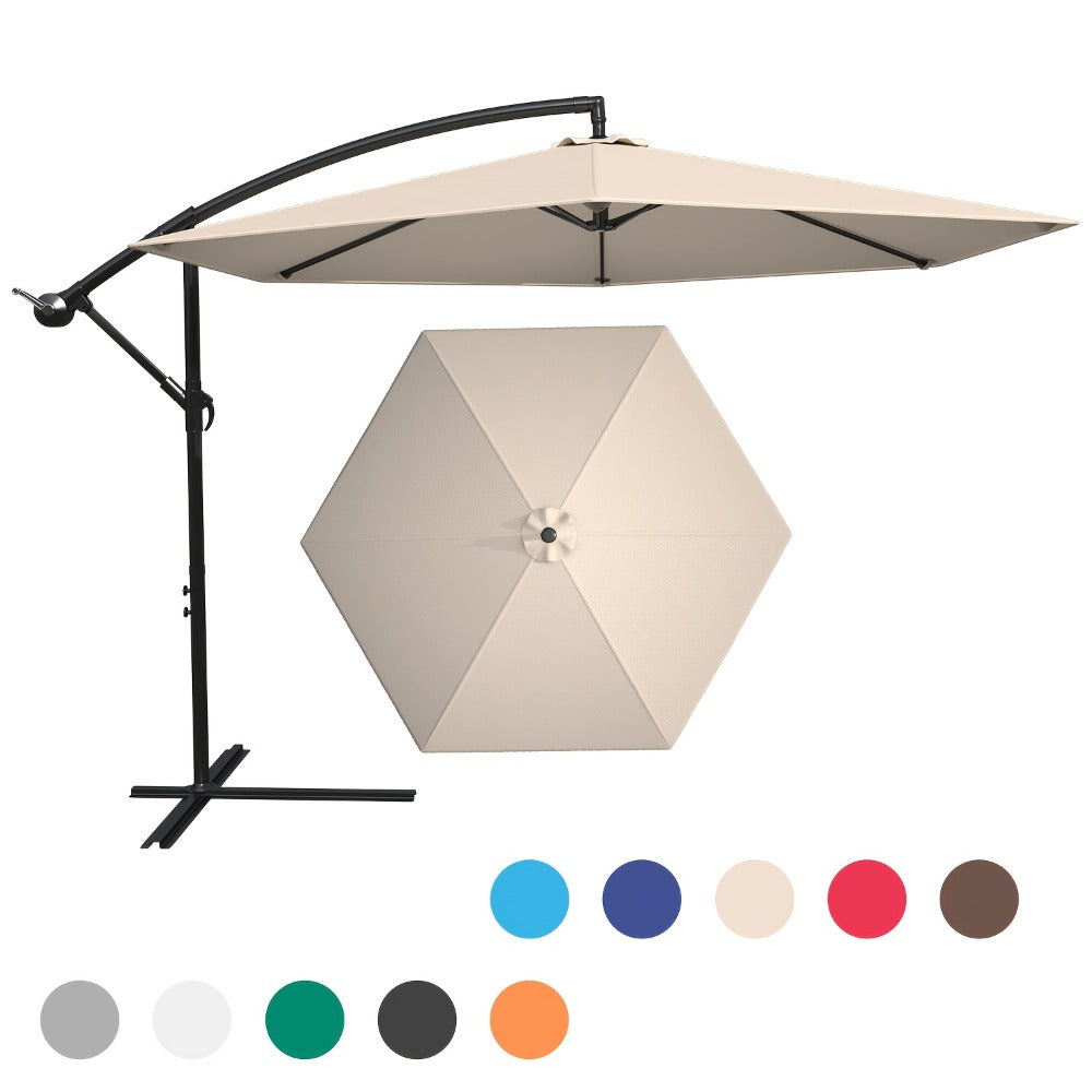 10-Foot Patio Umbrella with UV Protection and Tilt Adjustment detail image - detail view 3