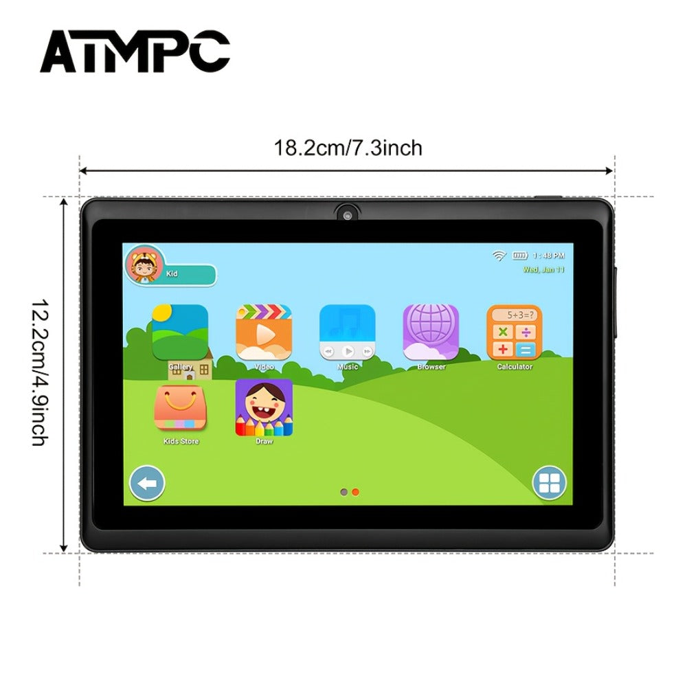 Kids Tablet 7 Inch Android 11, Dual Camera, Parental Controls, Educational Games & Learning Apps, 3GB RAM 32GB ROM, WiFi, Toddler Learning Machine, Birthday & Holiday Gift for Boys Girls Ages 3-10, Pink